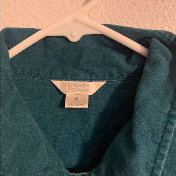 CHRISTOPHER & Banks Small Blue‎ Shirt - Picture 3 of 4